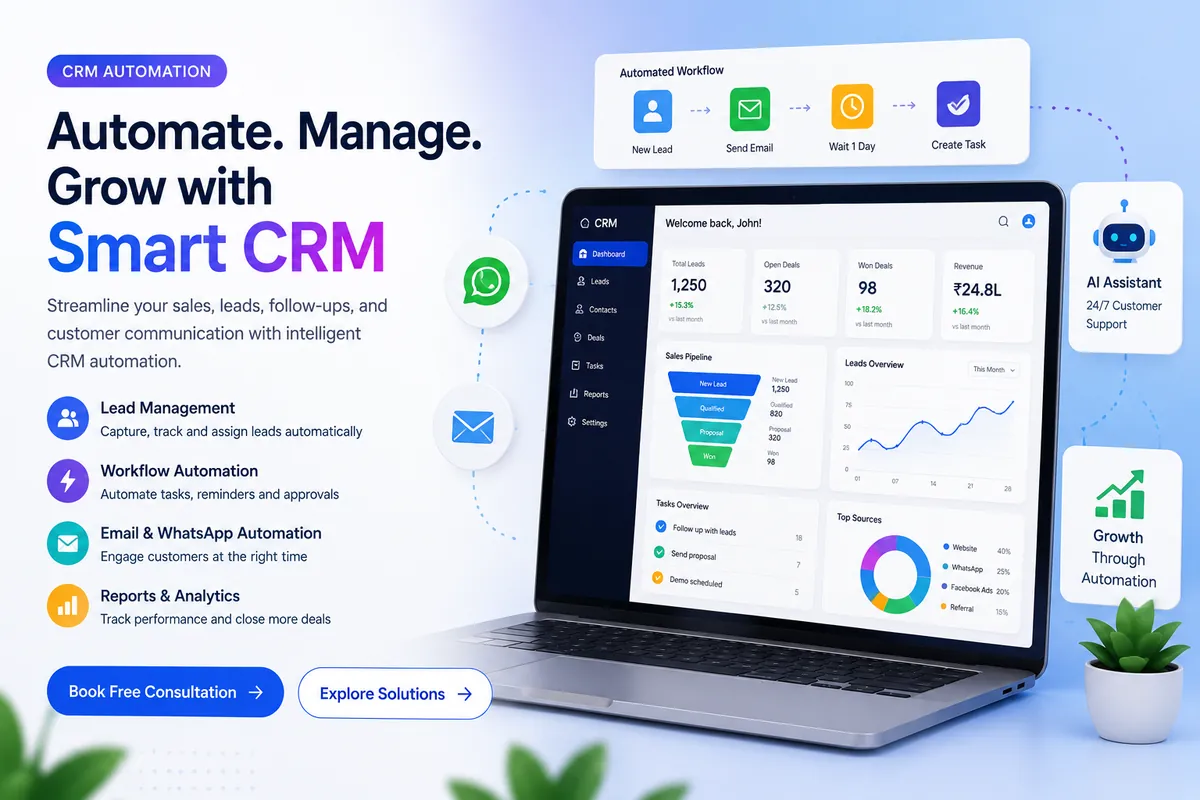 CRM pipeline updating automatically with tasks, reminders and reports